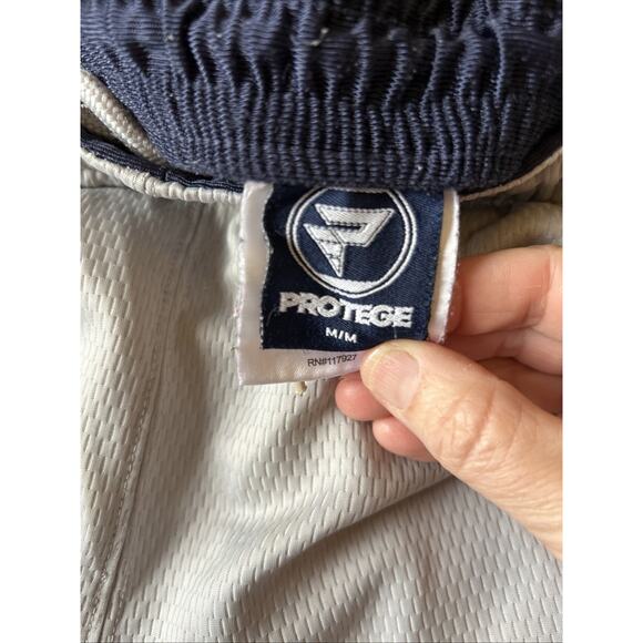 Basketball Shorts Men's Med-Large Shiny Blue Gray 90s Vintage Y2K Protege Shiny - Picture 11 of 14